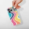 Voltuna Dėklas „Rainbow Groove“ su MagSafe Apple iPhone 13-17 modeliams