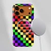 Voltuna Dėklas „Rainbow Pixel Grid“ su MagSafe Apple iPhone 13-17 modeliams