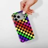 Voltuna Dėklas „Rainbow Pixel Grid“ su MagSafe Apple iPhone 13-17 modeliams