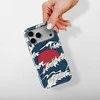 Voltuna Dėklas „Raudona Sun Waves“ su MagSafe Apple iPhone 13-17 modeliams