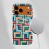 Voltuna Dėklas „Retro Block Maze“ su MagSafe Apple iPhone 13-17 modeliams
