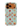 Voltuna Dėklas „Retro Love Vibes“ su MagSafe Apple iPhone 13-17 modeliams