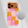 Voltuna Dėklas „Retro Peach Pop“ su MagSafe Apple iPhone 13-17 modeliams