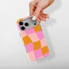 Voltuna Dėklas „Retro Peach Pop“ su MagSafe Apple iPhone 13-17 modeliams