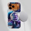 Voltuna Dėklas „Royal Amethyst Swirl“ su MagSafe Apple iPhone 13-17 modeliams