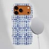 Voltuna Dėklas „Royal Indigo Tilework“ su MagSafe Apple iPhone 13-17 modeliams