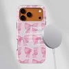 Voltuna Dėklas „Rožinė Candy Bows“ su MagSafe Apple iPhone 13-17 modeliams