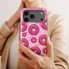 Voltuna Dėklas „Rožinė Frosted Donuts“ su MagSafe Apple iPhone 13-17 modeliams