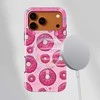 Voltuna Dėklas „Rožinė Frosted Donuts“ su MagSafe Apple iPhone 13-17 modeliams