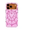 Voltuna Dėklas „Rožinė Heart Web“ su MagSafe Apple iPhone 13-17 modeliams