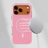 Voltuna Dėklas „Rožinė Ornamental Weave“ su MagSafe Apple iPhone 13-17 modeliams