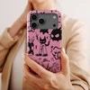 Voltuna Dėklas „Rožinė Sketchy Cat Chaos“ su MagSafe Apple iPhone 13-17 modeliams