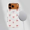 Voltuna Dėklas „Scarlet Charm Bows“ su MagSafe Apple iPhone 13-17 modeliams