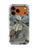 Voltuna Dėklas „Sidabrinis Leaf Elegance“ su MagSafe Apple iPhone 13-17 modeliams