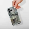 Voltuna Dėklas „Sidabrinis Leaf Elegance“ su MagSafe Apple iPhone 13-17 modeliams