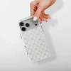 Voltuna Dėklas „Sky Mėlyna Lattice Bow“ su MagSafe Apple iPhone 13-17 modeliams