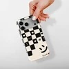 Voltuna Dėklas „Smiley Checker Fun“ su MagSafe Apple iPhone 13-17 modeliams