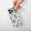 Voltuna Dėklas „Soft Blush Feathers“ su MagSafe Apple iPhone 13-17 modeliams