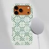 Voltuna Dėklas „Soft Mint Quilt“ su MagSafe Apple iPhone 13-17 modeliams