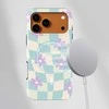Voltuna Dėklas „Spring Blossom Check“ su MagSafe Apple iPhone 13-17 modeliams