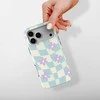 Voltuna Dėklas „Spring Blossom Check“ su MagSafe Apple iPhone 13-17 modeliams