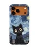 Voltuna Dėklas „Starry-Eyed Cat“ su MagSafe Apple iPhone 13-17 modeliams