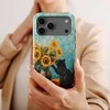Voltuna Dėklas „Starry Sunflowers &amp; Cat“ su MagSafe Apple iPhone 13-17 modeliams