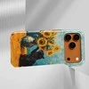 Voltuna Dėklas „Starry Sunflowers &amp; Cat“ su MagSafe Apple iPhone 13-17 modeliams