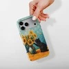 Voltuna Dėklas „Starry Sunflowers &amp; Cat“ su MagSafe Apple iPhone 13-17 modeliams