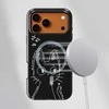 Voltuna Dėklas „Starstruck Cat Doodle“ su MagSafe Apple iPhone 13-17 modeliams