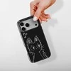 Voltuna Dėklas „Starstruck Cat Doodle“ su MagSafe Apple iPhone 13-17 modeliams