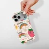 Voltuna Dėklas „Strawberry Rainbow Love“ su MagSafe Apple iPhone 13-17 modeliams