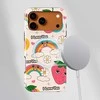 Voltuna Dėklas „Strawberry Rainbow Love“ su MagSafe Apple iPhone 13-17 modeliams