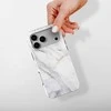 Voltuna Dėklas „Subtle Carrara Marble“ su MagSafe Apple iPhone 13-17 modeliams