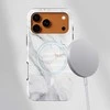 Voltuna Dėklas „Subtle Carrara Marble“ su MagSafe Apple iPhone 13-17 modeliams