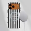 Voltuna Dėklas „Tall Barcode Lines“ su MagSafe Apple iPhone 13-17 modeliams