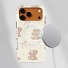Voltuna Dėklas „Teddy Bow Cuddles“ su MagSafe Apple iPhone 13-17 modeliams