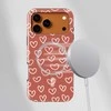 Voltuna Dėklas „Terracotta Love Doodles“ su MagSafe Apple iPhone 13-17 modeliams