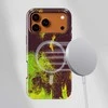 Voltuna Dėklas „Toxic Flame Drip“ su MagSafe Apple iPhone 13-17 modeliams