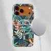 Voltuna Dėklas „Tropical Noir Garden“ su MagSafe Apple iPhone 13-17 modeliams