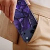 Voltuna Dėklas „Violetinė Crystal Shards“ su MagSafe Apple iPhone 13-17 modeliams