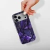 Voltuna Dėklas „Violetinė Crystal Shards“ su MagSafe Apple iPhone 13-17 modeliams