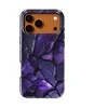 Voltuna Dėklas „Violetinė Crystal Shards“ su MagSafe Apple iPhone 13-17 modeliams