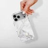 Voltuna Dėklas „Warm Baltas Marble Veins“ su MagSafe Apple iPhone 13-17 modeliams