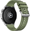 Išmanusis laikrodis Huawei Watch GT 4 Active (46 mm), Nerūdijančio plieno korpusas su austu žalios spalvos kompoziciniu dirželiu