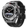 Išmanusis laikrodis Huawei Watch Ultimate Expedition, Sidabrinės ir juodos spalvos korpusas su juodu dirželiu