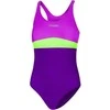AQUA SPEED Girls Emily Swimsuit Violet/Žalias