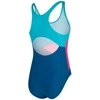 AQUA SPEED Girls Pola Swimsuit Light Turquoise/Turquoise/Rožinė