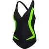 AQUA SPEED Women's Greta Swimsuit Juodas/Žalias