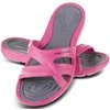 AQUA SPEED Women's Panama Pool Shoes Rožinė/Pilkas